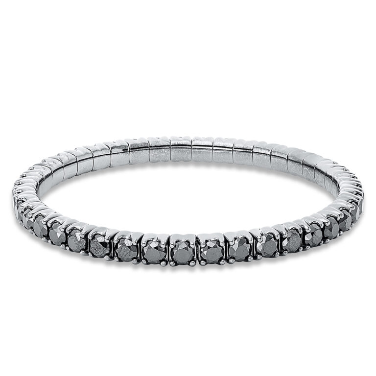 Armband 4er-Krappe 18 kt WG, Flex-Band, variabel