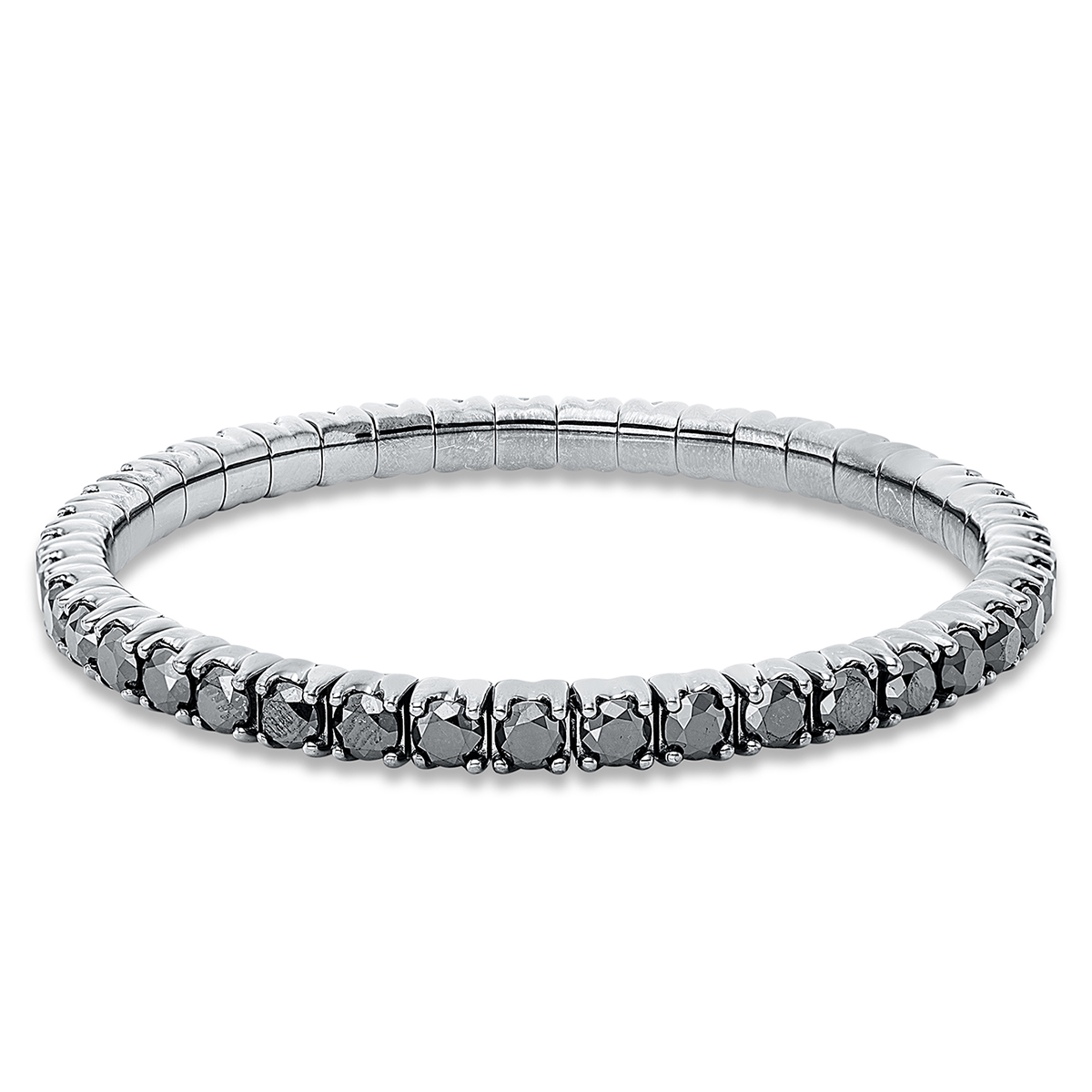 Armband 4er-Krappe 18 kt WG, Flex-Band, variabel