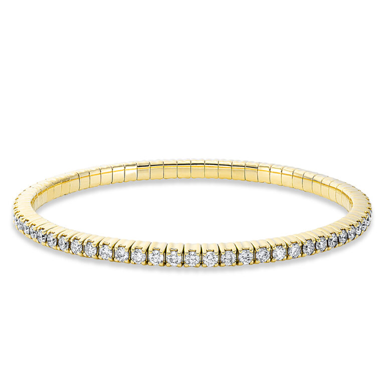 Armband 4er-Krappe 18 kt GG, Flex-Band, variabel
