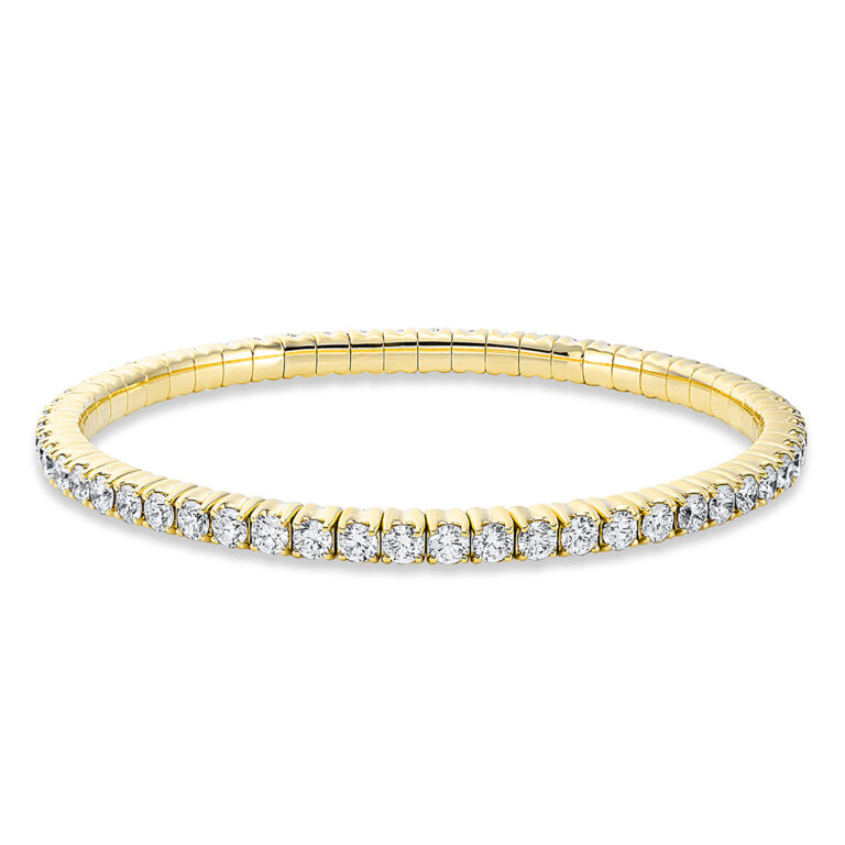 Armband 4er-Krappe 18 kt GG, Flex-Band, variabel