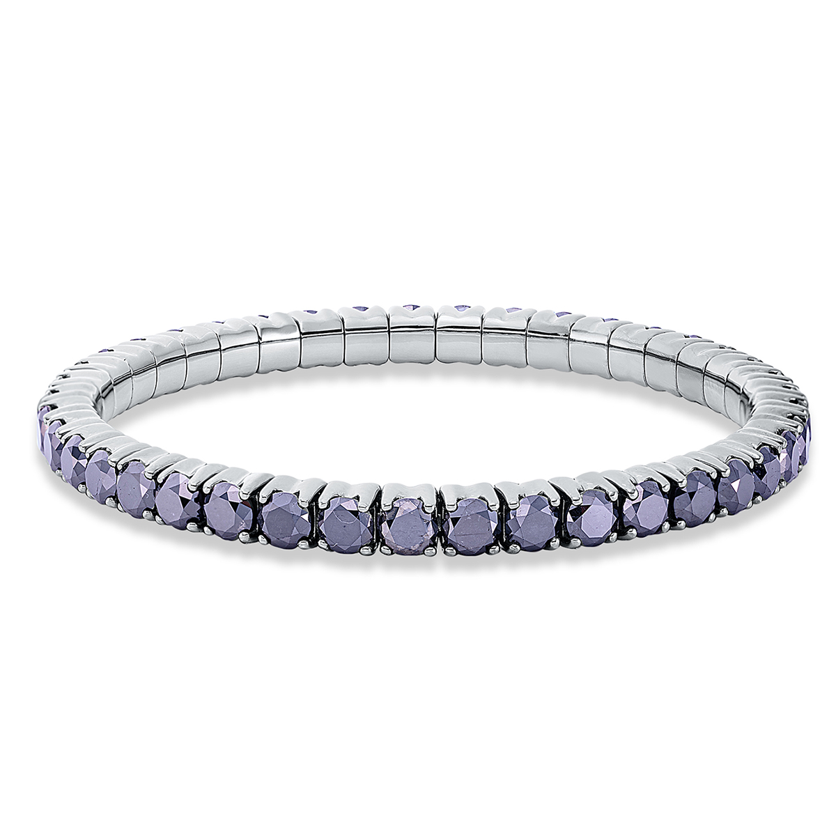 Armband 18 kt WG, Flex-Band, variabel