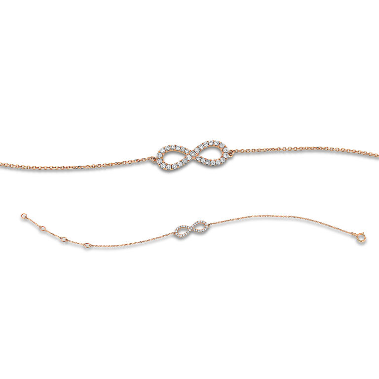 Armband 18 kt RG "Infinity"