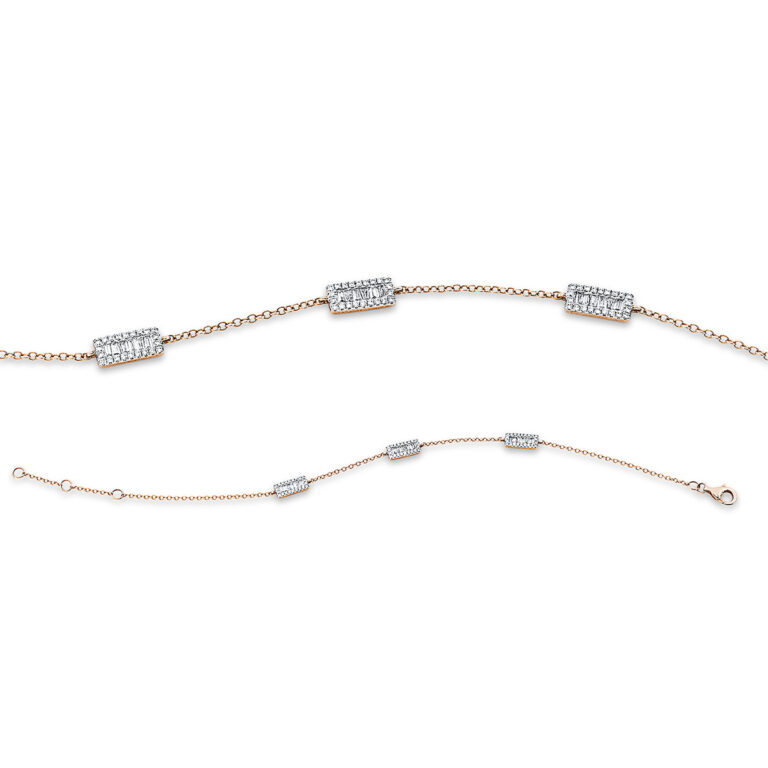 Armband 14 kt RG+WG