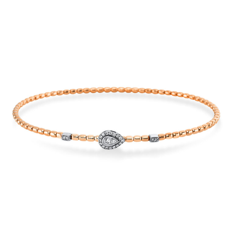 Armreif 18 kt RG+WG